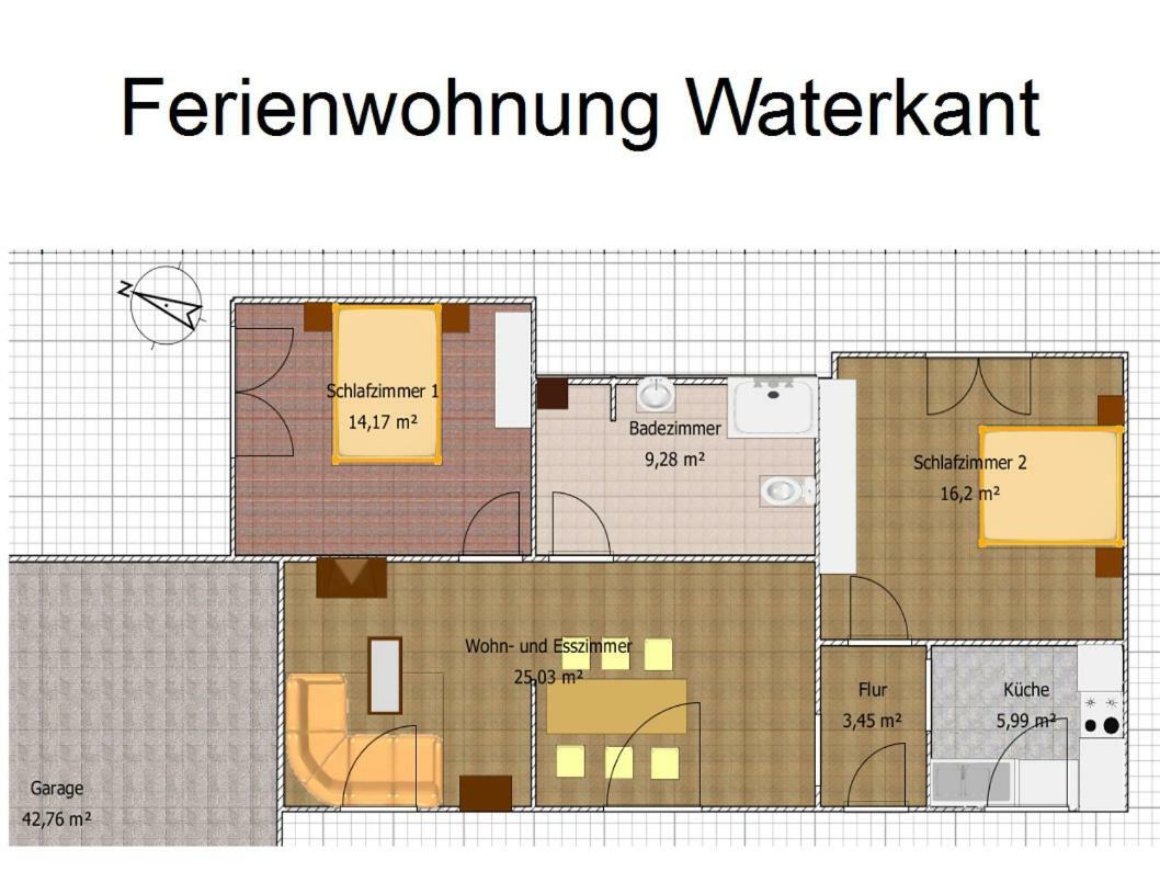Ferienwohnung Waterkant Cappeler Niederstrich Buitenkant foto